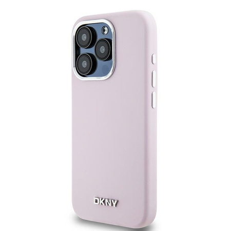 DKNY HARDCASE DO IPHONE 15 PRO DO MAGSAFE LIQUID SILICONE SMALL METAL LOGO