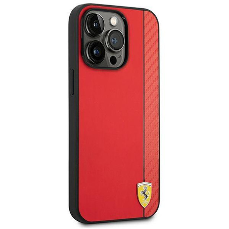Ferrari FEHCP14LAXRE iPhone 14 Pro 6,1" czerwony/red hardcase Carbon