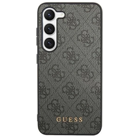 Etui Guess 4G Metal Gold Logo na Samsung Galaxy S24 Ultra - czarne