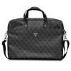 Guess Torba GUCB15P4TK 16" czarny/ black Saffiano 4G Triangle Logo