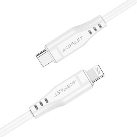 Acefast kabel MFI USB Typ C - Lightning 1,2m, 30W, 3A biały (C3-01 white)