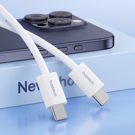 Kabel Baseus Superior Series ll USB-C - USB-C 30W 480Mb/s 2m - biały