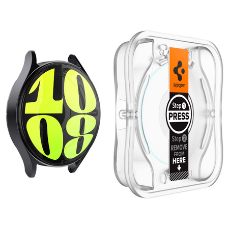 SPIGEN SZKŁO HARTOWANE GLAS.TR EZ-FIT 2-PACK DO SAMSUNG GALAXY WATCH 7 40