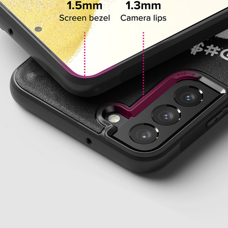 Ringke Onyx Design wytrzymałe etui pokrowiec Samsung Galaxy S22+ (S22 Plus) czarny (X) ()