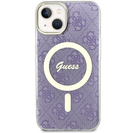 Etui Guess GUHMP14MH4STU na iPhone 14 Plus 6.7" purpurowy/purple hardcase 4G MagSafe