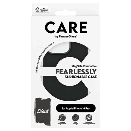 PANZERGLASS ETUI FASHION CASE DO IPHONE 16 PRO DO MAGSAFE Z CZARNYM