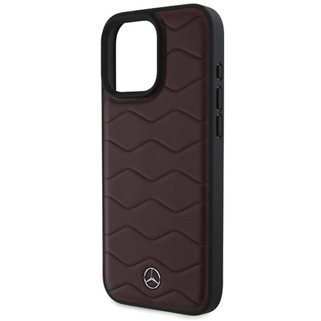 MERCEDES CASE DO IPHONE 16 PRO MAX 6.9 HARDCASE MB WAVES LEATHER OCHRONNE