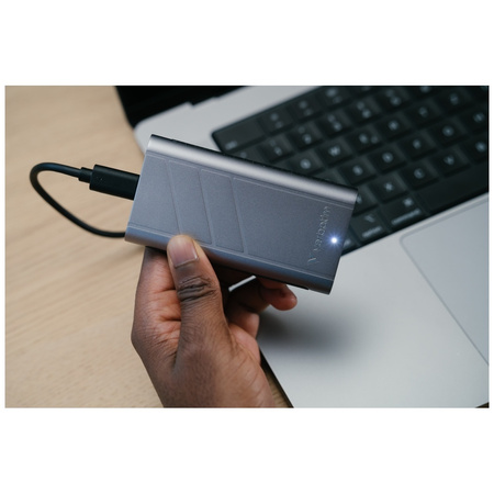 Dysk zewnętrzny Verbatim TurboMetal SSD 2TB USB4 USB-C szary 32022