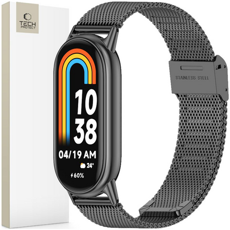 TECH-PROTECT PASEK DO XIAOMI SMART BAND 8 9 NFC DESIGN MILANESE UNIWERSALNY