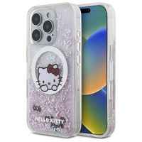 HELLO KITTY ETUI DO IPHONE 16 PRO HARDCASE LIQUID GLITTER SWEET KITTY BOWS