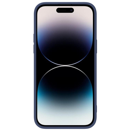 Nillkin CamShield Silky Silicone Case etui iPhone 14 Pro Max silikonowy pokrowiec z osłoną na aparat niebieskie