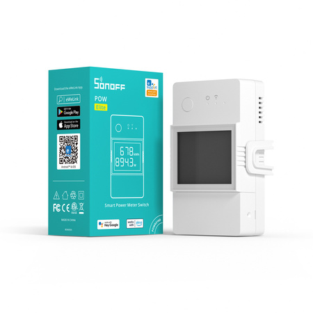 Sonoff POW Elite przekaźnik Wi-Fi z funkcją pomiaru zużycia energii 16A biały (POWR316D)