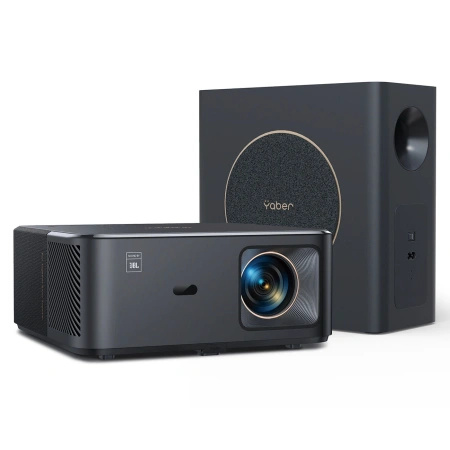 Projektor multimedialny Yaber K2s Pro LCD FullHD 1080p z głośnikami JBL i subwooferem - czarny