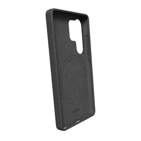 Etui silikonowe Puro Icon Mag z MagSafe do Samsung Galaxy S25 Ultra - czarne