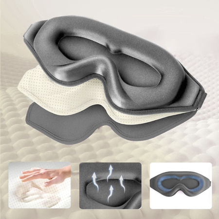 TECH-PROTECT EYESHADE SLEEP MASK DO SEN MASECZKA NA OCZY Z GUMKĄ