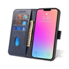 Magnet Case elegancki futerał etui pokrowiec z klapką i funkcją podstawki Xiaomi Redmi K40 Pro+ / K40 Pro / K40 / Poco F3 / Mi 11i niebieski