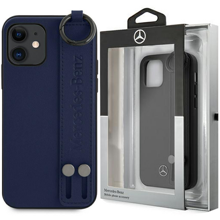 Mercedes MEHCP12SLSSNA iPhone 12 mini 5,4" niebieski/navy hardcase Strap Line