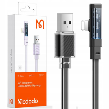 Cable for iPhone, Angular, Powerful, Superfast, Mcdodo, 100W, 1.2M, black