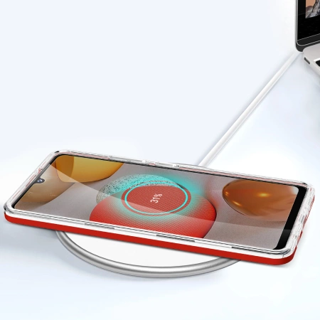 HURTEL CLEAR 3IN1 ETUI DO SAMSUNG GALAXY A42 5G POKROWIEC ŻELOWY Z RAMKĄ