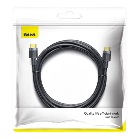BASEUS KABEL HDMI 2.0 DO TV 1M 4K 3D PS4 XBOX Z METALOWĄ WTYCZKĄ