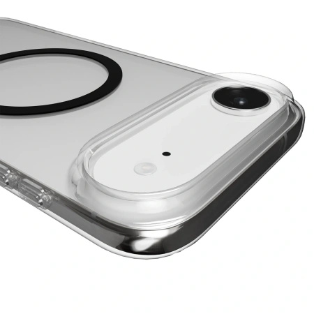Etui Puro Lite Mag TPU+PC kompatybilne z MagSafe na iPhone 17 Air - przezroczyste z czarnym pierścieniem