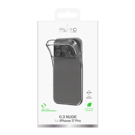 PURO ETUI 0.3 NUDE ULTRA-SLIM TPU DO IPHONE 17 PRO CIEŃKIE OCHRONA