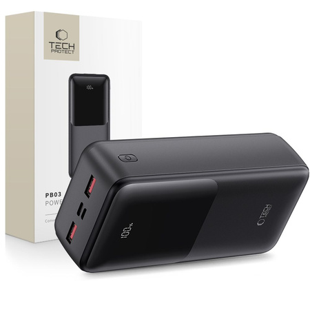 TECH-PROTECT POWER BANK PB03 DO TELEFONÓW 30000MAH 22.5W SZYBKIE ŁADOWANIE