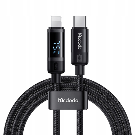 MCDODO CHARGER USB-C LIGHTNING FAST CHARGING CABLE FOR IPHONE 1M LED