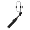 HURTEL SELFIE STICK TELESKOPOWY TRIPOD 1.3M DO TELEFONÓW Z LAMPĄ PODWÓJNĄ