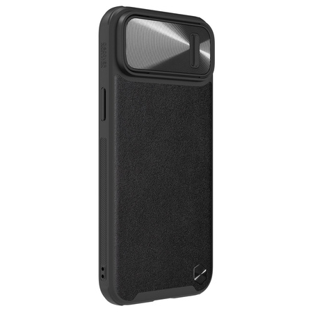 Nillkin CamShield Leather S Case etui iPhone 14 pokrowiec z osłoną na aparat czarny