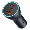 BASEUS ŁADOWARKA SAMOCHODOWA GOLDEN CONTACTOR PRO 65W 2X USB-C 1X USB
