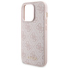 Zestaw Guess GUBPM5P14L4GEMGP iPhone14 Pro 6.1 hardcase + Powerbank 5000mAh MagSafe różowy/pink 4G Metal Logo