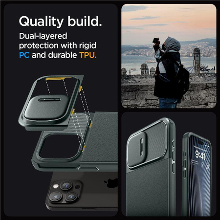SPIGEN OPTIK ARMOR MAG MAGSAFE IPHONE 15 PRO MAX ABYSS GREEN