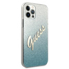 Guess GUHCP12LPCUGLSBL iPhone 12 Pro Max 6,7" niebieski/blue hardcase Glitter Gradient Script