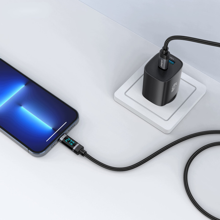 PALPRO KABEL USB-C LIGHTNING SZYBKIE ŁADOWANIE DO APPLE IPHONE 12 13 14 1M