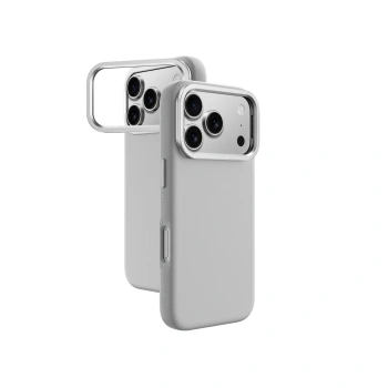 AMAZINGTHING ETUI GLAMOUR DO IPHONE 17 PRO MAX Z PODSTAWKĄ SZARE