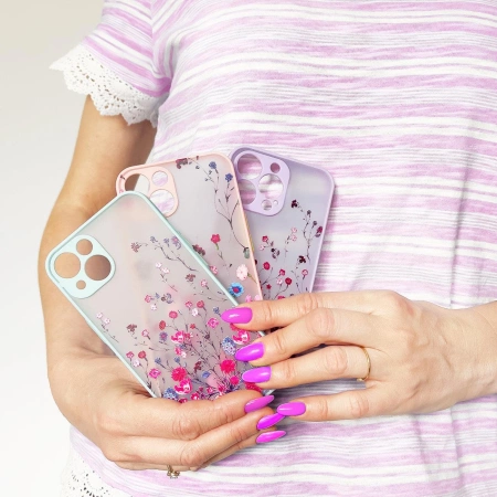 HURTEL ETUI DESIGN CASE DO IPHONE 12 PRO MAX KWIATOWY POKROWIEC NA TELEFON