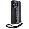 KARL LAGERFELD ETUI DO IPHONE 15 PRO SAFFIANO Z DROBNYM WZOREM STRIPES CORD