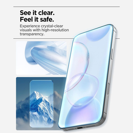 SZKŁO HARTOWANE SPIGEN ALM GLAS.TR SLIM 3-PACK IPHONE 17 PRO MAX CLEAR