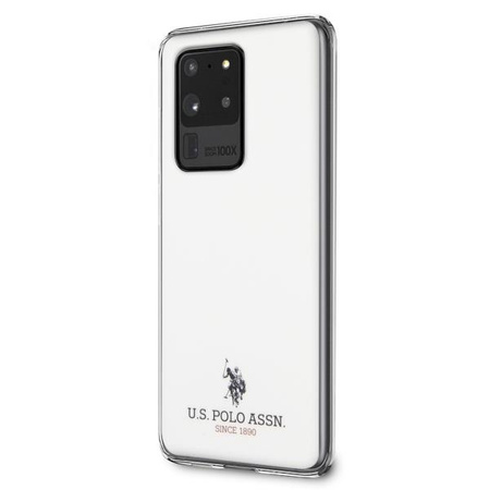 Etui U.S. Polo Assn. Shiny na Samsung Galaxy S20 Ultra - białe