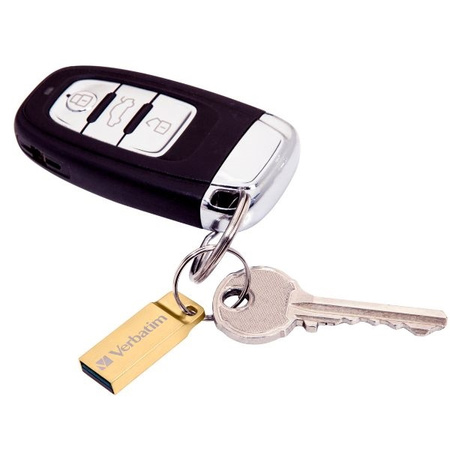 VERBATIM PENDRIVE 64GB USB-A 3.2 DO KOMPUTERA ZŁOTA PAMIĘĆ METALOWA OBUDOWA