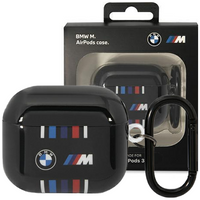 Etui BMW BMA322SWTK na AirPods 3 gen cover - czarne Multiple Colored Lines