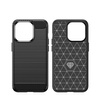 Carbon Case etui iPhone 14 Pro elastyczny żelowy pokrowiec na tył plecki czarny