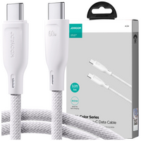 Kabel Joyroom Multi-Color Series SA34-CC3 USB-C / USB-C 60W szybki transfer 1m - biały