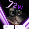 TECH-PROTECT CAR CHARGER 3-PORTOWY PD72W DO IPHONE 12 13 14 15 Z FUNKCJĄ FM
