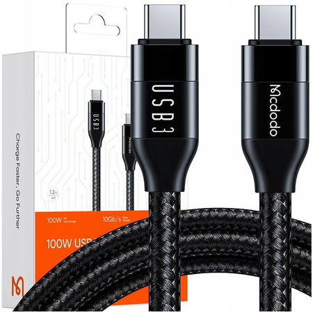MCDODO USB-C FAST CHARGING CABLE FOR MACBOOK USB TYPE C 10GBPS 100W 4K 1M