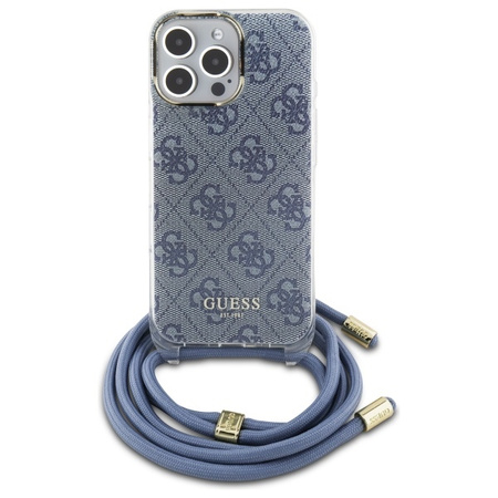 GUESS ETUI HARDCASE POKROWIEC CASE DO IPHONE 16 PRO DO APPLE CROSSBODY CORD