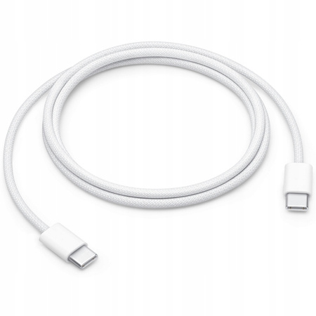 CO2 ŁADOWARKA KABEL USB-C SZYBKIE ŁADOWANIE USB TYP C DO IPHONE 15 1M BIAŁY
