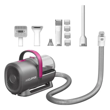 PETKIT AIRCLIPPER ODKURZACZ DO SIERŚCI ZWIERZĄT ZESTAW PIELĘGNACYJNY 5W1