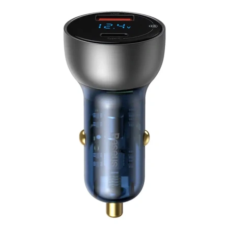 BASEUS ŁADOWARKA SAMOCHODOWA Z WYŚWIETLACZEM 65W 5A QC3.0 DO TELEFONÓW USB